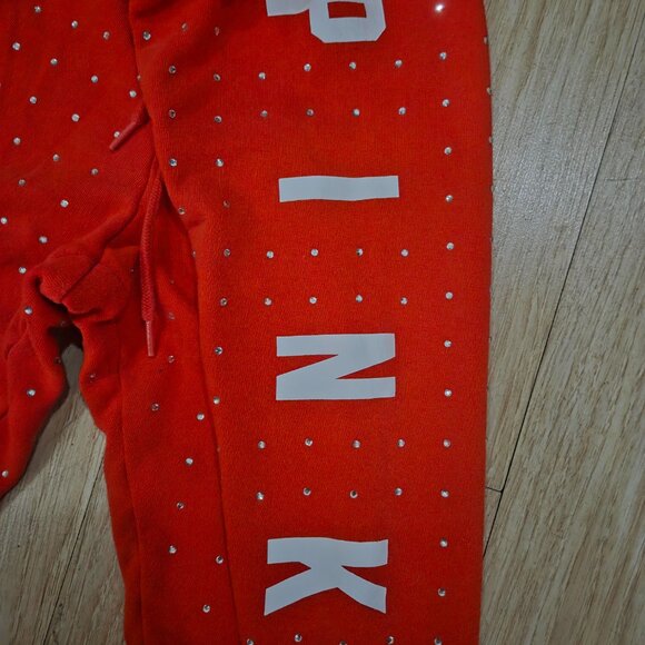 VICTORIA SECRET PINK Y2K Rhinestone Sweatpants MED - Picture 3 of 5